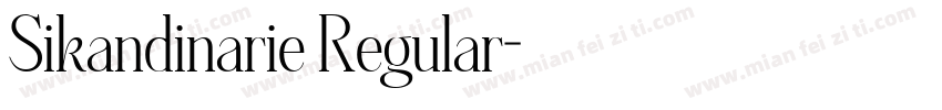 Sikandinarie Regular字体转换